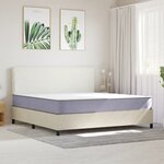 vidaXL Matelas en mousse moyennement doux 200x200 cm