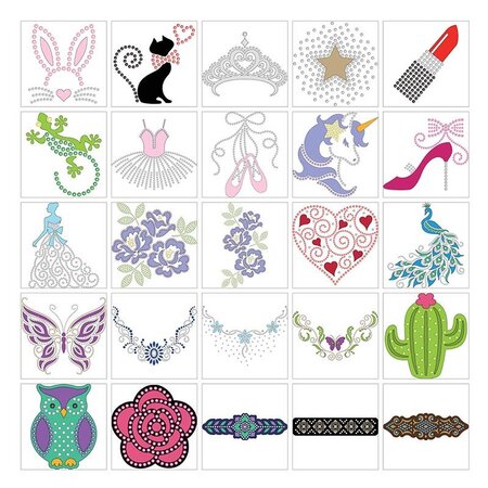 Motifs Strass Scan N Cut 25 pièces