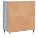 vidaXL Buffets 3 Pièces Sonoma gris Bois d'ingénierie