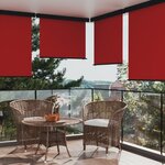 vidaXL Auvent latéral de balcon 145x250 cm Rouge