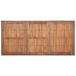 vidaXL Table de jardin Gris 200x150x74 cm Résine tressée et acacia