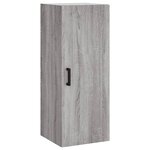 vidaXL Buffet haut Sonoma gris 34 5x34x180 cm Bois d'ingénierie