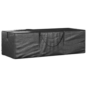 vidaXL Sac de rangement pour sapin de Noël noir 135x40x55 cm PE
