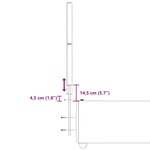vidaXL Sommier à lattes de lit et matelas Gris clair 90x190 cm Tissu