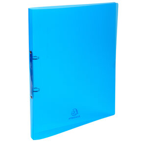 Classeur 2 anneaux 15 mm polypropylène Crystal colours - A4, couleurs aléatoires EXACOMPTA