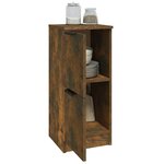 vidaXL Buffets 2 Pièces Chêne fumé 30x30x70 cm Bois d'ingénierie