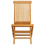 vidaXL Chaises de jardin avec coussins bleu royal lot de 8 Teck massif