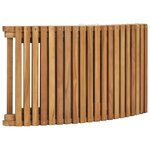 vidaXL Chaise longue pliable avec table Bois de teck solide