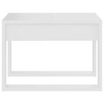 vidaXL Table d'appoint Blanc 50x50x35 cm Bois d’ingénierie