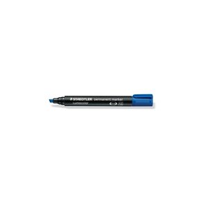 STAEDTLER 1 Marqueur permanent 350 Lumocolor, bleu