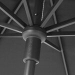 Madison Parasol de jardin Paros II Luxe 300 cm gris