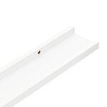 vidaXL Étagères murales 4 Pièces Blanc 115x9x3 cm