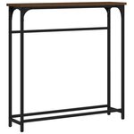 vidaXL Table console chêne marron 75x19 5x75 cm bois d'ingénierie