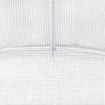 vidaXL Serre avec cadre en acier blanc 20 m² 5x4x2 3 m