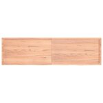 vidaXL Dessus de table marron clair bois chêne massif traité