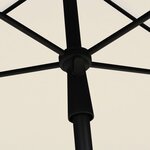 vidaXL Parasol de jardin avec mât 210x140 cm Sable