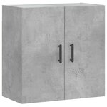 vidaXL Armoire murale gris béton 60x31x60 cm bois d'ingénierie