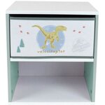 Chevet avec tiroir Dinosaures Jurassic Word 33 x 30 hauteur 36 cm