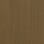vidaXL Cadre de lit Marron miel Bois de pin massif 100x200 cm