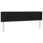 vidaXL Sommier à lattes de lit avec matelas LED Noir 180x200 cm Tissu