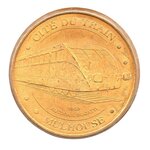 Mini médaille monnaie de paris 2009 - cité du train