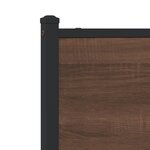vidaXL Cadre de lit en métal avec tête de lit chêne marron 107x203 cm