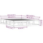vidaXL Cadre de lit 120x200 cm Bois massif