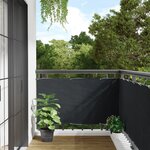 vidaXL Écran de balcon Anthracite 75x500 cm Tissu Oxford