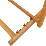 vidaXL Chaise pliable de plage bois d'eucalyptus solide et tissu vert