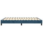 vidaXL Cadre de lit Bleu foncé 140x200 cm Velours
