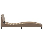 vidaXL Cadre de lit avec tête de lit Cappuccino 90x200 cm Similicuir