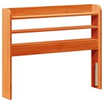 vidaXL Cadre de lit sans matelas cire marron 100x200cm bois pin massif