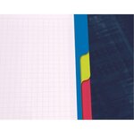 Cahier Bind'O Block 22,5x29,7 160p Q.5x5 cadré 4 couleurs de bandes perfo. 4 t... CLAIREFONTAINE