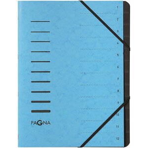 Trieur 'Sorting File', 12 compartiments, bleu clair PAGNA