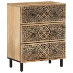 vidaXL Armoire latérale 60x33x75 cm bois massif de manguier