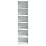vidaXL Buffet haut blanc 45x41x185 cm bois d'ingénierie