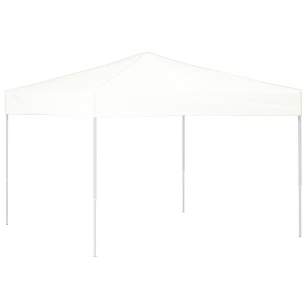 vidaXL Tente de réception pliable Blanc 3x3 m