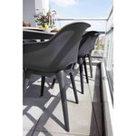 Keter Chaises d'extérieur Akola lot de 2 Graphite