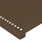vidaXL Tête de lit à LED Marron foncé 83x16x78/88 cm Tissu