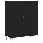 vidaXL Buffet noir 69 5x34x90 cm bois d'ingénierie