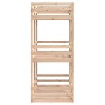 vidaXL Lit superposé triple 75x190 cm bois de pin massif