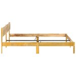 vidaXL Cadre de lit Bois de manguier massif 180 cm