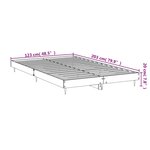 vidaXL Cadre de lit sonoma gris 120x200 cm bois d'ingénierie