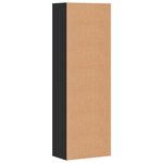 vidaXL Buffet haut noir 60x35x180 cm bois d’ingénierie
