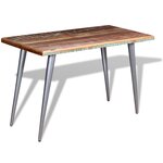 vidaXL Table à manger Bois de récupération 120x60x76 cm