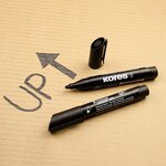 Etui de 6 marqueurs permanents 'k marker'  pointe ogive kores