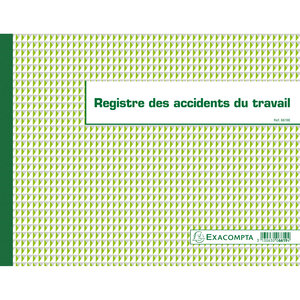 Registre piqûre accidents du travail exacompta 6619e