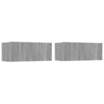 vidaXL Ensemble de meubles TV 5 Pièces Sonoma gris Bois d'ingénierie