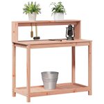 vidaXL Table de rempotage avec étagères bois massif de douglas