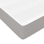 vidaXL Matelas de lit à ressorts ensachés Gris clair 90x200x20cm Tissu